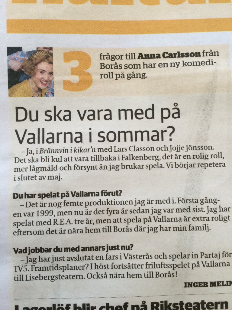 Borås Tidning 11 mars 2014